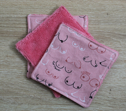 Mon trio de cotons lavables - Girl Power