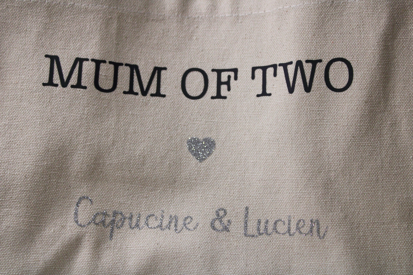 Sac en toile de jute "MUM of X"