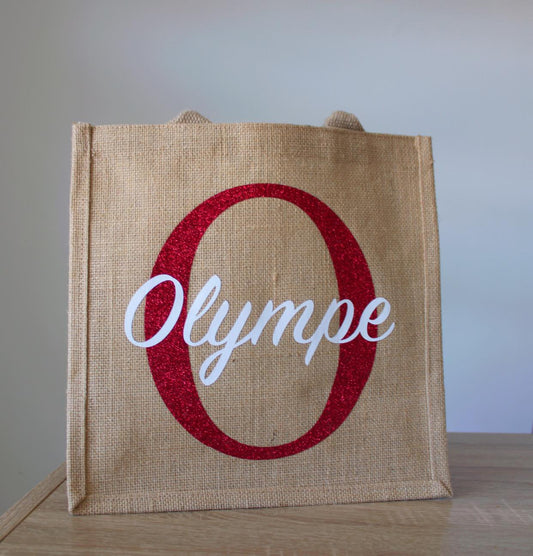 Sac en toile de jute - Prénom