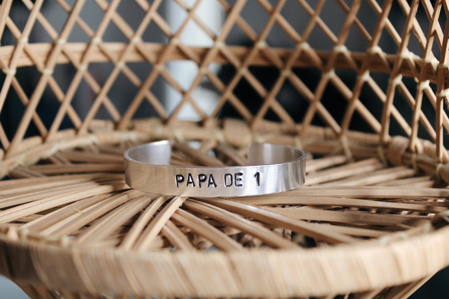 Bracelet (Jonc) personnalisé *Papa/Maman/Tata/etc de 1/2/3/etc*