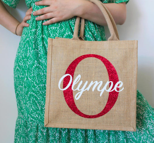 Sac en toile de jute - Prénom
